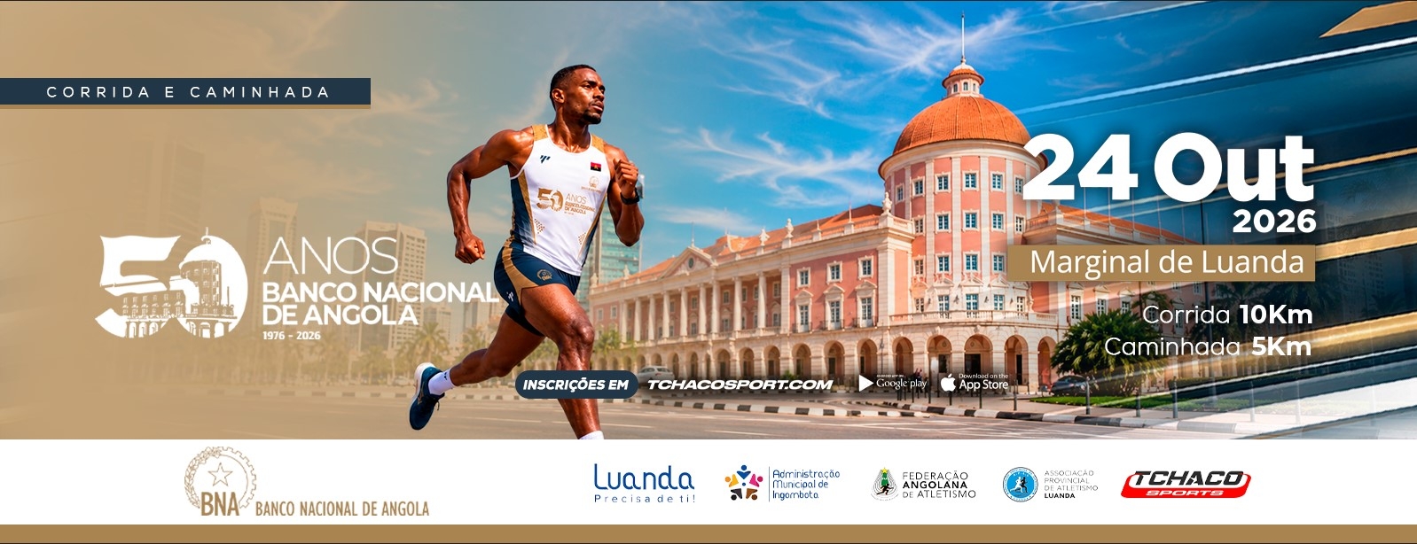 CORRIDA E CAMINHADA BNA 50 ANOS