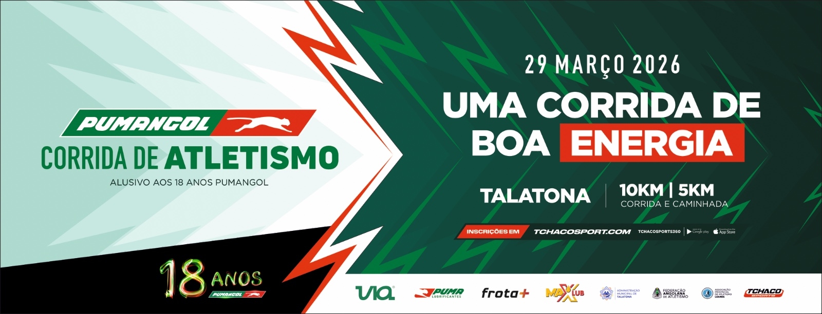 CORRIDA DE ATLETISMO PUMANGOL 18 ANOS