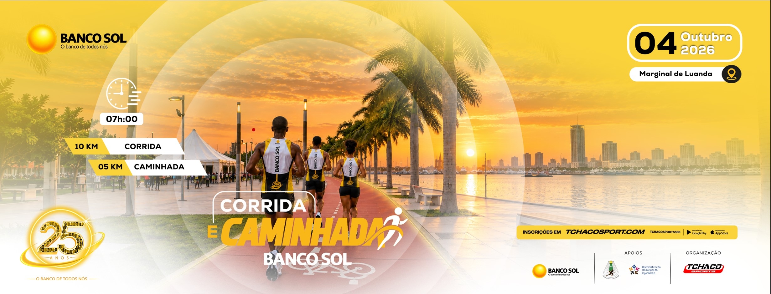 CORRIDA DE ATLETISMO BANCO SOL 25 ANOS